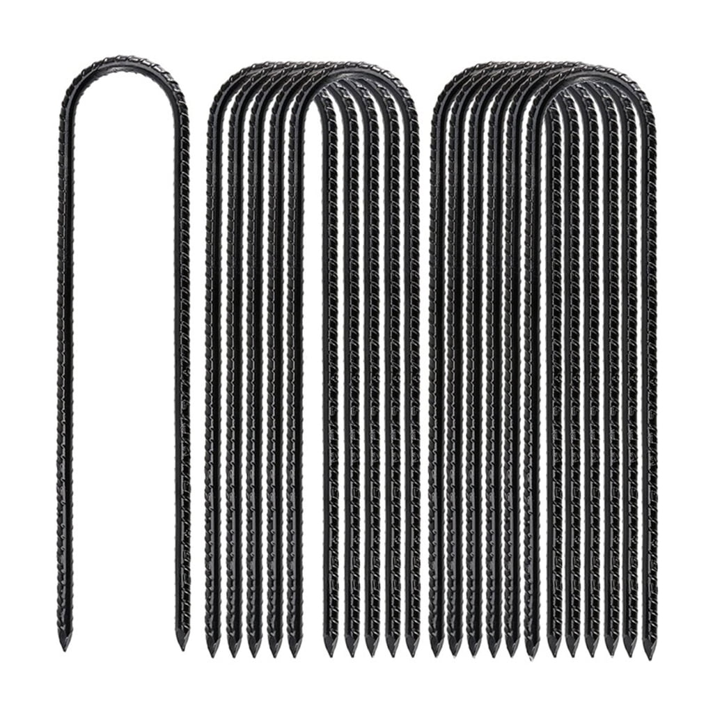 TIERPOP 6pcs Ground Anchors Steel Fixing Tool Steel Ground Stakes Garden Stake Peg for Tents & Canopies