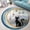 Cat17, variant on Round Area Rug, Book Lover Library Non-Slip Floor Mat, Soft Washable Carpet for Living Room Bedroom Decor 24 Inch