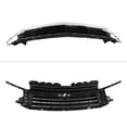 thumbnail image 5 of Ikon Motorsports Front Bumper Hood Grille Compatible With 2021-2024 Chevy Tahoe & Suburban Chrome & Gloss Black, 5 of 7