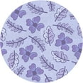 thumbnail image 1 of Ahgly Company Tapis Rond Lavable en Machine Intérieur Transitionnel Violet, 4 Pieds Rond, 1 of 7