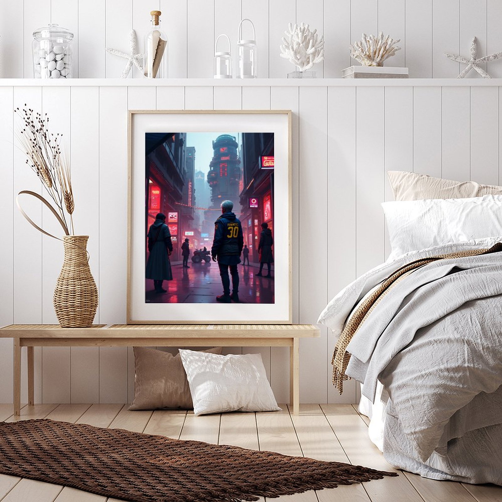 Diamond Art Kits for Adults - Cyberpunk Cityscape Print No.23 5D Frameless Dimond Painting Kit for Adults Beginner, Round Diamond Kits for Home Wall Decor, Gift for Women
