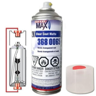  Moshify Spraymax 2K Clear Coat Aerosol Spray Can - High Gloss  for Automotive Car Repair and New Paint Jobs - Two Stage Clear Coat -  Bundled Spray Can Trigger : Automotive