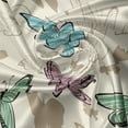 thumbnail image 5 of Ambesonne Blue and Pink Window Valance, Vintage Butterflies, 54" X 12", Eggshell Multicolor, 5 of 5