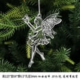 thumbnail image 3 of 5Pcs Snowflakes Crystal Acrylic Christmas Ornaments Hanging Christmas Tree Icicles Fairy Pendant Xmas Holiday Party Decoration, 3 of 5