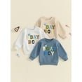 thumbnail image 4 of Aojekbee Little Boy Birthday Sweatshirt Casual Letter Heart Embroidery Crew Neck Long Sleeve Pullover Tops for Fall, 4 of 10