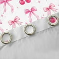 thumbnail image 4 of Feelyou Princess Bow Curtains Pack of 2 (42x84 Each), Pink Cherry Curtains Blackout, 4 of 6