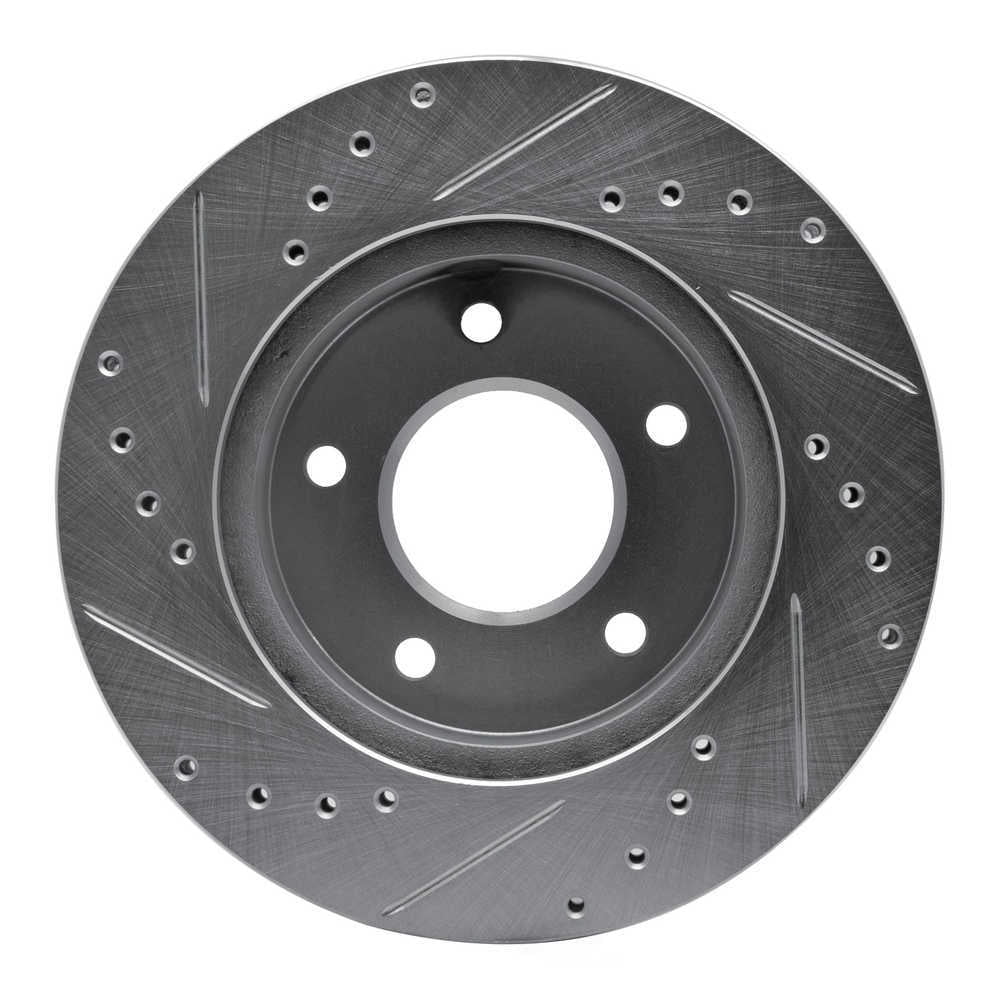 Dynamic Friction Company 631-56007D DFC Brake Rotor - Drilled And Slotted - Silver