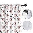 thumbnail image 4 of Blackout Kids Curtains,White Cow Bow Pattern Childrens Insulated Curtains Set Of 2,Bedroom Essentials,Toddler Room Decor 52x63in(132x160cm), 4 of 5