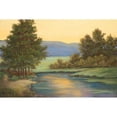 thumbnail image 3 of Wacaster, Linda 24x17 Black Modern Framed Museum Art Print Titled - Emerald Meadow I, 3 of 5