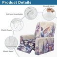 thumbnail image 5 of HELLHERO Hummingbird Daisy Print Recliner Couch Covers Slipcovers 4 Piece Recliner Cover 1 Seat Extra Large Furniture Protector for Reclining Sofa, 5 of 8