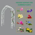 thumbnail image 2 of Cream White Metal Garden Arch - 8 Styles for Climbing Plants Support, Perfect for Weddings and Outdoor Events, Durable and Freely Assembled, 2 of 6
