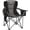 Black Oversized Camping Chiars-1PC, variant on Camping Chairs 350LBS Capacity, Heavy Duty Folding Chair with 4-Can Cooler Bag, Portable Outdoor Chair with Cup Holder for Adults, Collapsible for Tailgating, Beach, Fishing