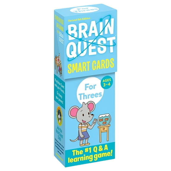 Brain Quest Smart Cards: Brain Quest For Threes Smart Cards Revised 5th Edition (Edition 5) (Cards)