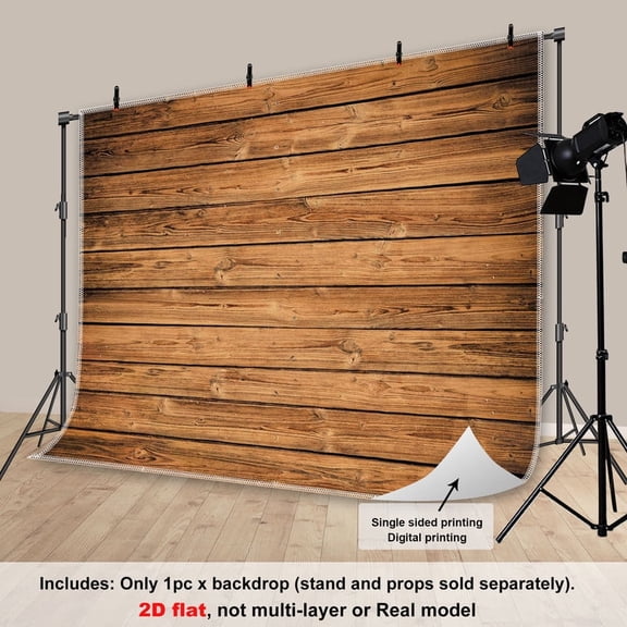 Fluzimir 10x8ft Polyester Rustic Wood Backdrop Wood Wall Wooden Board Photography Background For Birthday Wedding Party Decoration Portrait Photography Banner Photo Booth Prop