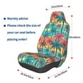 thumbnail image 3 of Balery Hawaii Palms Pattern Car Seat Cover - Soft & Breathable Front Premium Covers with Non-Slip Protector Fits Most Automotive, Vans, SUVs, Trucks - 1 Unit, 3 of 5