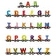 thumbnail image 2 of Tren de juguete de bloques de construcción, tren de madera, bloque de construcción, alfabeto, número ABC, juego de tren, juguete de educación temprana, apariencia llamativa, 2 of 7