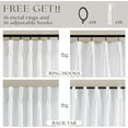 thumbnail image 5 of Thick Linen White Curtains 90 Inches Long for Living Room Bedroom Aesthetic Pinch Pleated Drapes with Hooks Rings Back Tab Light Filtering Semi Sheer Ceiling Floor Custom Made Memory Trained Curtain, 5 of 18
