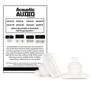 Acoustic Audio AA321W Mountable Indoor Speakers 1000 Watts White Bookshelf 5 Piece Set AA321W-5S