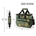 thumbnail image 3 of FORMRS Insulated Cooler Bag 24 Cans Capacity Soft Leakproof Lunch Box with Side Pockets, Yellow Christmas Gingerbread, 3 of 7