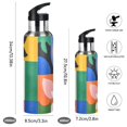 thumbnail image 2 of Yayeee 20oz Insulated Water Bottle Double Wall Stainless Steel with Flip Straw Lid, Abstract Plants, 2 of 7