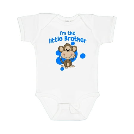 

Inktastic I m the Little Brother with Cute Monkey Gift Baby Boy Bodysuit