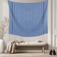 thumbnail image 5 of Blue Tapestry for Bedroom Wall Hanging Tapestry, Farmhouse Vintage Abstract Linen Texture Striped Ceiling Backdrop Tapestries Poster Blanket Wall Decor for Teens Room Living Room Dorm 51" x 59", 5 of 8