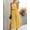 Yellow, variant on Women's Spaghetti Strap V-Neck Jumpsuit, Belted Waist Split Wide Leg Flowy Summer Romper