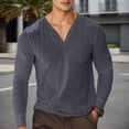 thumbnail image 2 of VJATTWR Oversized T Shirts for Men Long Sleeve Retro Distressed Pullover Shirts Crewneck Wash Tee Tops 2026 Fall Sweatshirt Coffee M L, 2 of 4