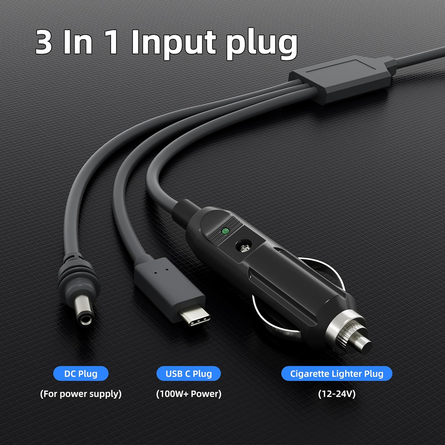 3 in 1 Starlink Mini Cable 16.4FT/ 5M, High-Speed USB C/Car Charger/DC to DC Replacement Cable for Starlink Mini Power, Waterproof Extension Power Accessories 5M