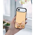 thumbnail image 5 of WIRESTER Shockproof Soft Rubber Cover Case for Apple iPhone 17 Air 6.6" 2025, Animal Orange Tabby Kitten Cat On Sunset Background, 5 of 5