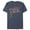 Navy Blue Heather, variant on Men's Cruella Spray Flames Logo Graphic Tee Navy Blue Medium