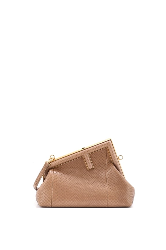Pre-Owned First Bag Python Small By Rebag