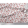 thumbnail image 2 of Soimoi Polyester Crepe Fabric Car & Owl Cartoon Print Sewing Fabric Yard 42 Inch Wide, 2 of 3