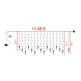 thumbnail image 4 of Morttic Christmas Icicle Lights, 11.48ft 96 LED Extendable Hanging Window Curtain Fairy Lights ,Waterproof Indoor Outdoor 8 Modes Decorative Light for Christmas Garden Patio Party ,Multicolor, 4 of 6
