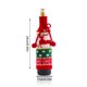 thumbnail image 4 of Advancent 2 uds., funda para botella, bolsa para botella con lazo para fiesta de Navidad, decoración de de punto, Protector de vino, fundas Kits de decoración para fiestas Alce, 4 of 6