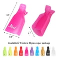 thumbnail image 2 of Ponjowl Clips para retirar esmalte en gel, 10 piezas, azul, 2 of 6