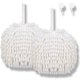thumbnail image 1 of Xiao Hua Toallas de mano de chenilla suaves y absorbentes, bolas decorativas de felpa para colgar, toalla de secado grueso para el hogar, la cocina y el baño (blanco x 2), 1 of 5