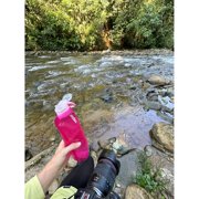 Vapur Anti-Bottle Collapsible Plastic Water Bottle 23 oz. Magenta (30050)
