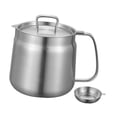 thumbnail image 4 of Colador de aceite de acero inoxidable, recipiente multiusos para grasa. 1.5L, 4 of 9