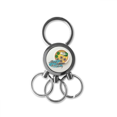 thumbnail image 1 of Hong Kong dim sum en China Llavero de metal de acero inoxidable Llavero Anillo de cadena Llavero, 1 of 3