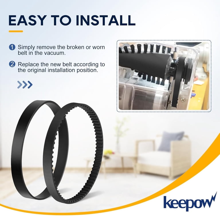 4-Pack Replacement Belts For Eureka PowerSpeed Vacuum — NEU180, NEU182, NEU188 Series | JEDELEOS
