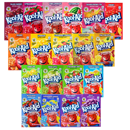 Kool-Aid Supreme Variety Pack, 20 Unsweetened Drink Mix Packets.