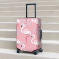 thumbnail image 2 of Lsque Flamingo Printed Luggage Cover, Travel Luggage Protector,Scratch and Dirt Resistant, Fits 18-32 Inch Luggage - Small, 2 of 9