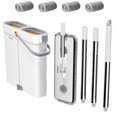 thumbnail image 1 of 2025 New Mop And Bucket With Wringer Set For Home - Hands-Free Flat Floor Mop Bucket Wet Dry Use Floor Cleaning System For All Floor Types And Windows-4 Pads (40''Microfiber Mop And Bucket Set-4 Pads), 1 of 5