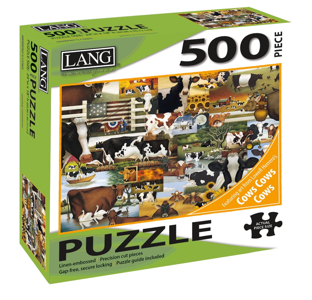 LANG HERRERO'S COWS PUZZLE 500 PC