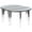 Grey, variant on Flash Furniture Emmy 2 Piece 76" Oval Wave Flexible Oak Thermal Laminate Activity Table Set - Standard Height Adjustable Legs