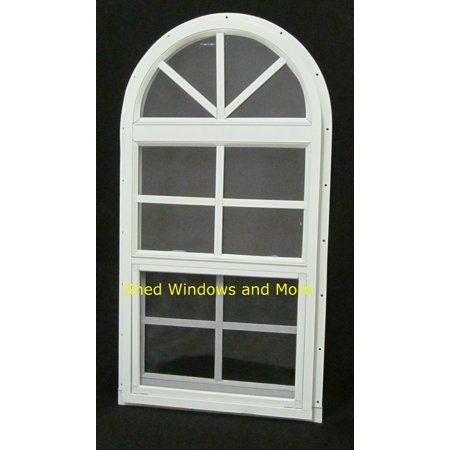 Arched Shed Playhouse Windows 14 X 28 White J Channel Safety