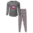 thumbnail image 1 of Youth Montreal Canadiens Long Sleeve T-Shirt & Pants Sleep Set - Size 18/20, 1 of 4