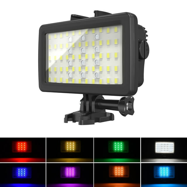 Video Andoer SL-20 Impermeable RGB LUZ LED LED Video Luz de Video 8 Modo de Iluminación CRI95+ Dimmable IPX8 Submarina 40m Batería Recargable Incorporada Para Bucear Snorkel