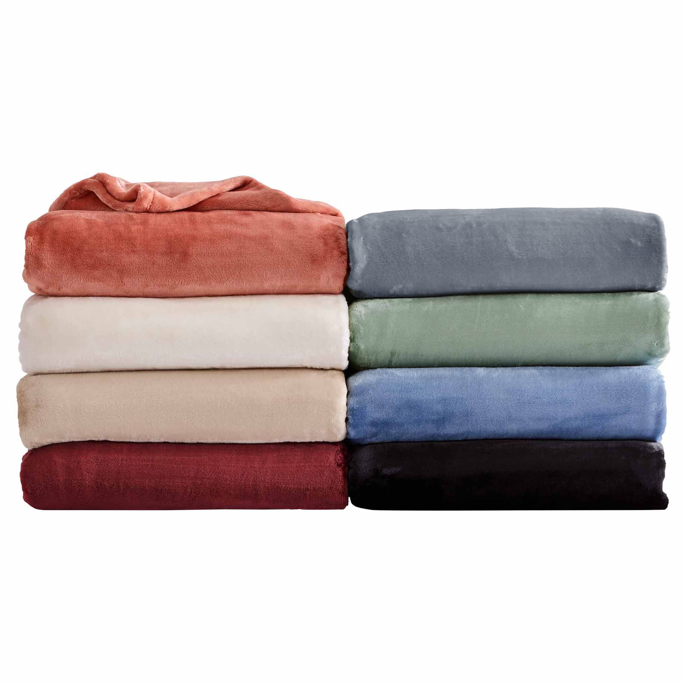 Better Homes & Gardens Luxury Velvet Plush Blanket, Dark Grey, Full/Queen, Adult/Teen
